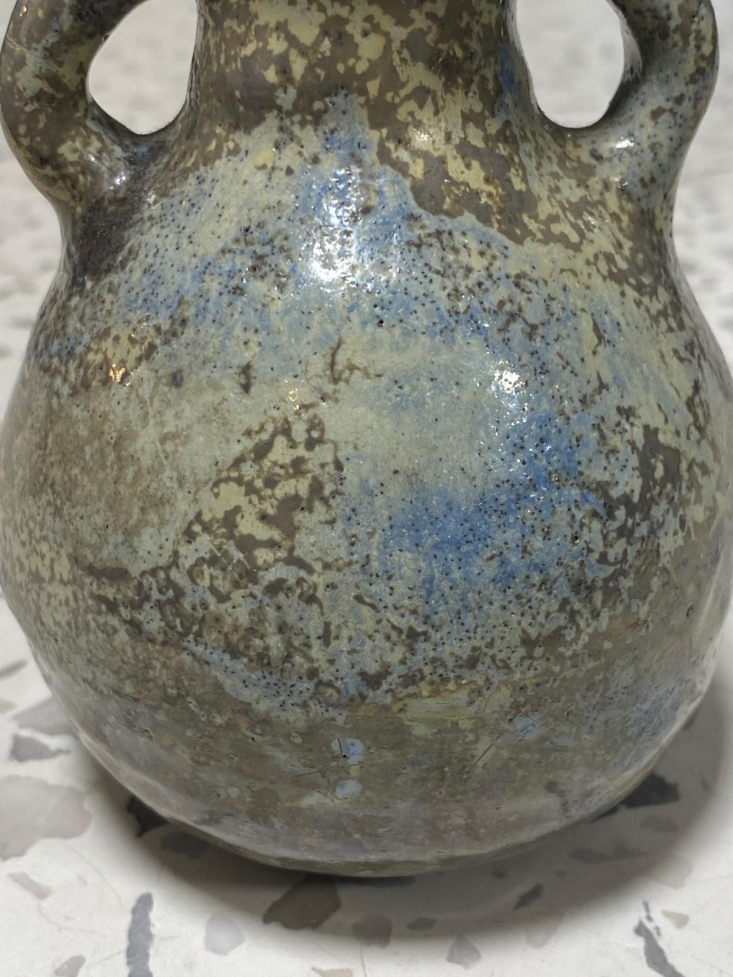 Earthenware Beatrice Wood Signed Mid-Century California Studio Pottery Luster Glaze Vase For Sale