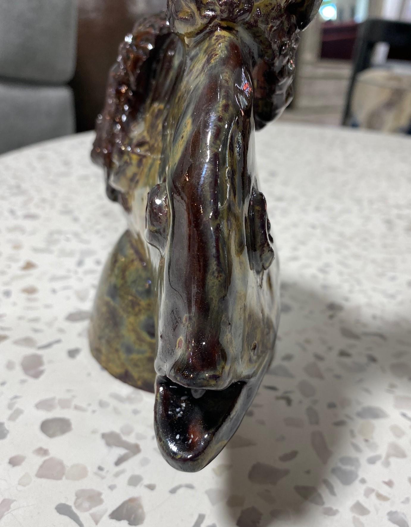 Beatrice Wood Signed Mid-Century California Studio Pottery Mermaid Sculpture 7