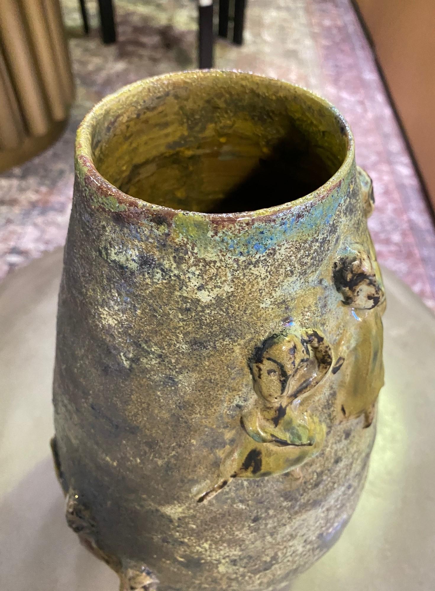 Monumentale große figurative Lüsterglasur-Vase von Beatrice Wood, signiert, Mid-Century im Angebot 2