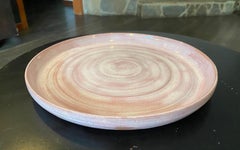 Beatrice Wood Signed Pink Lava Glaze Mid-Century California Studio Pottery Plate