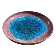 Beatrice Wood Signed Pink Lava Glaze Midcentury California Studio Pottery Bowl