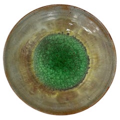 Beatrice Wood Signed Volcanic Earthtone Lava Glaze Mid-Century Modern Bowl