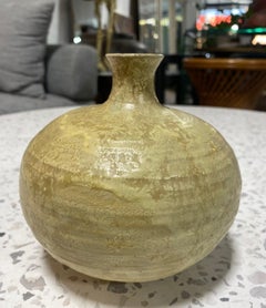 Beatrice Wood Signed Volcanic Lava Glaze California Studio Pottery Vase Vessel