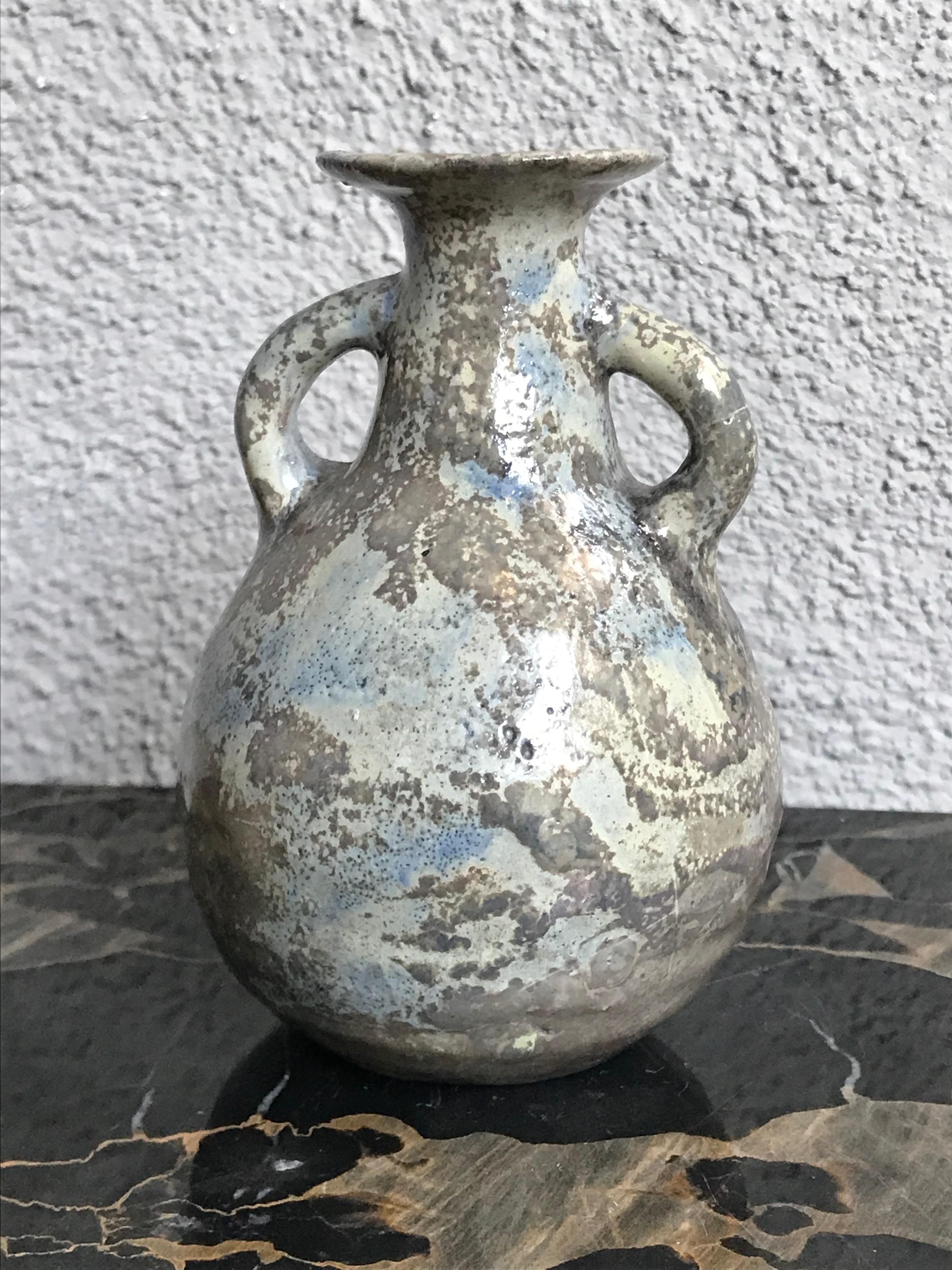  Studio Pottery Vase Weed Beatrice Wood  Excellent état - En vente à Los Angeles, CA