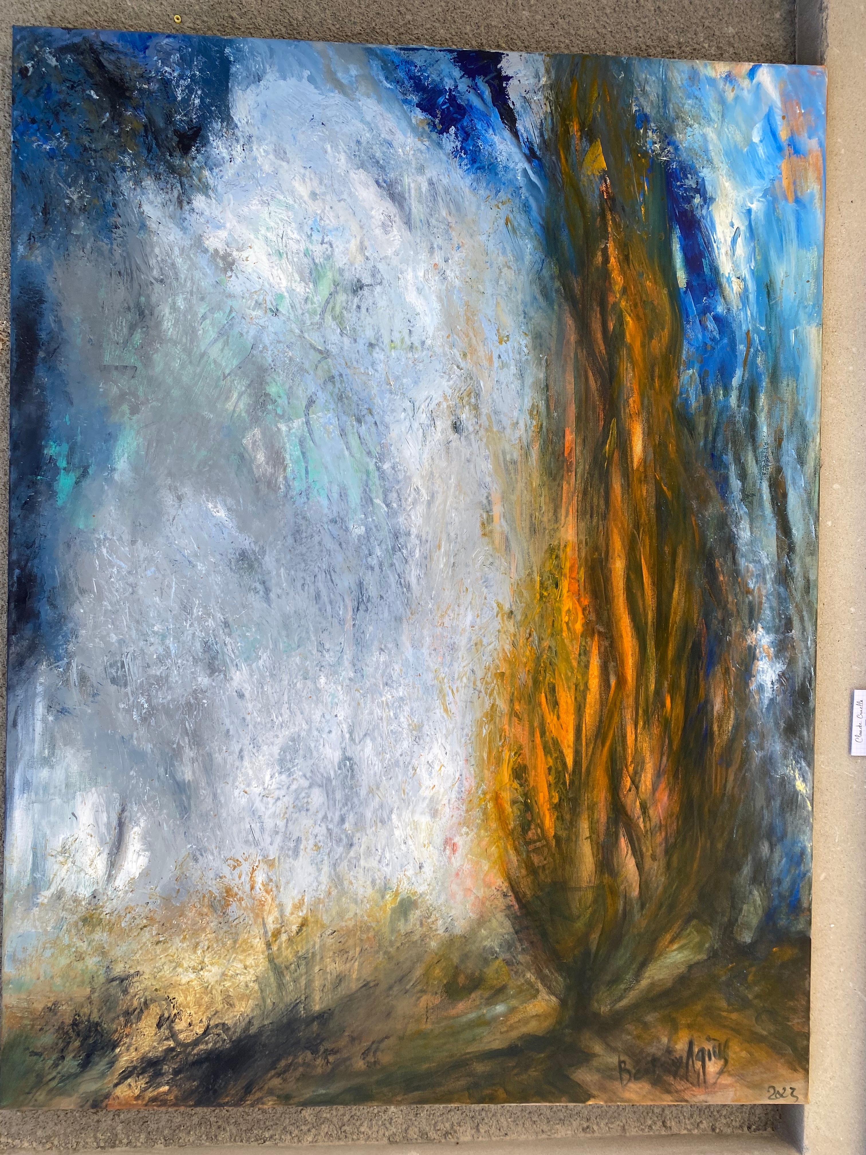 Beatrix agius Tormenta Acrílico sobre lienzo en Excelente estado para la venta en Saint ouen, FR