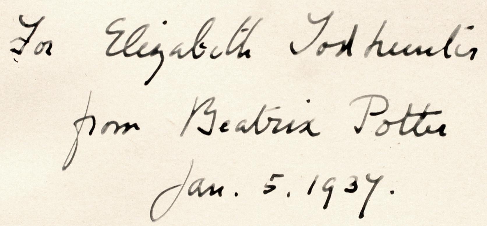 Beatrix Potter, The Tale of Mrs. Tittlemouse, copie de la présentation Bon état - En vente à Hillsborough, NJ