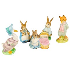 Vintage Beatrix Potter’s Collectible Animal Figurines Set of 5