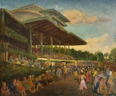 "Ippodromo di Hialeah Park, Florida" Beatrix Sherman, americano, metà del XX secolo