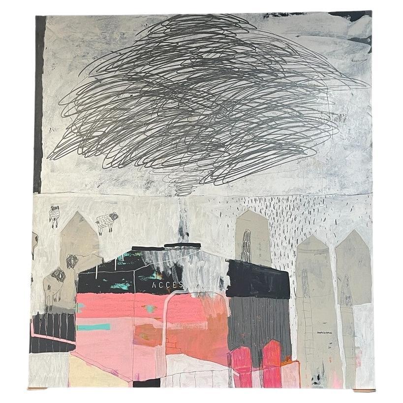 Beatriz Cota Pintura "ACCESO" Técnica mixta sobre lienzo