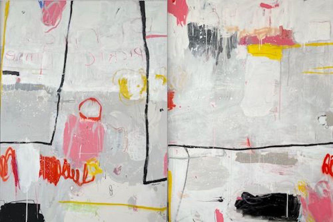 Something I & II (diptych)  - Painting by Beatriz Simón