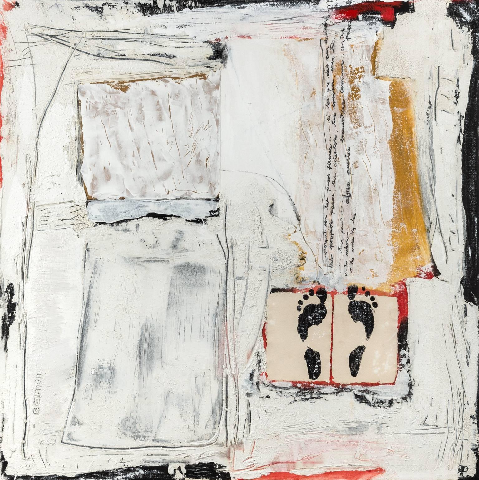 Beatriz Simón Abstract Painting - Standing