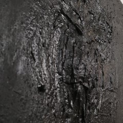 Beatriz Zamora "El Negro 1117" Mixed Media On Canvas Black Painting