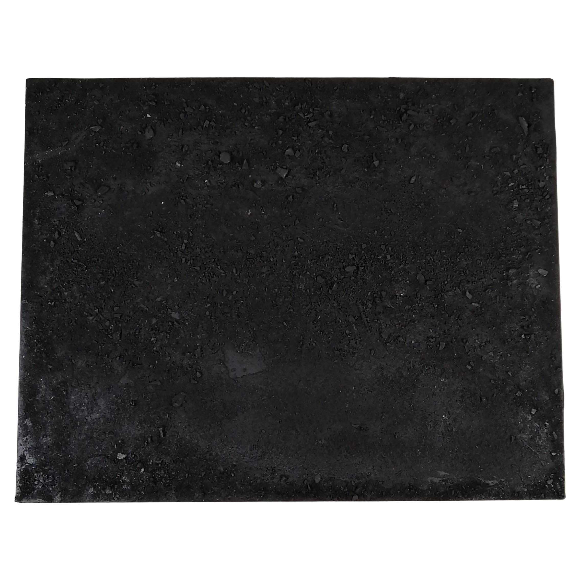 Beatriz Zamora "El Negro 1782" Mixed Media on Canvas Black Painting