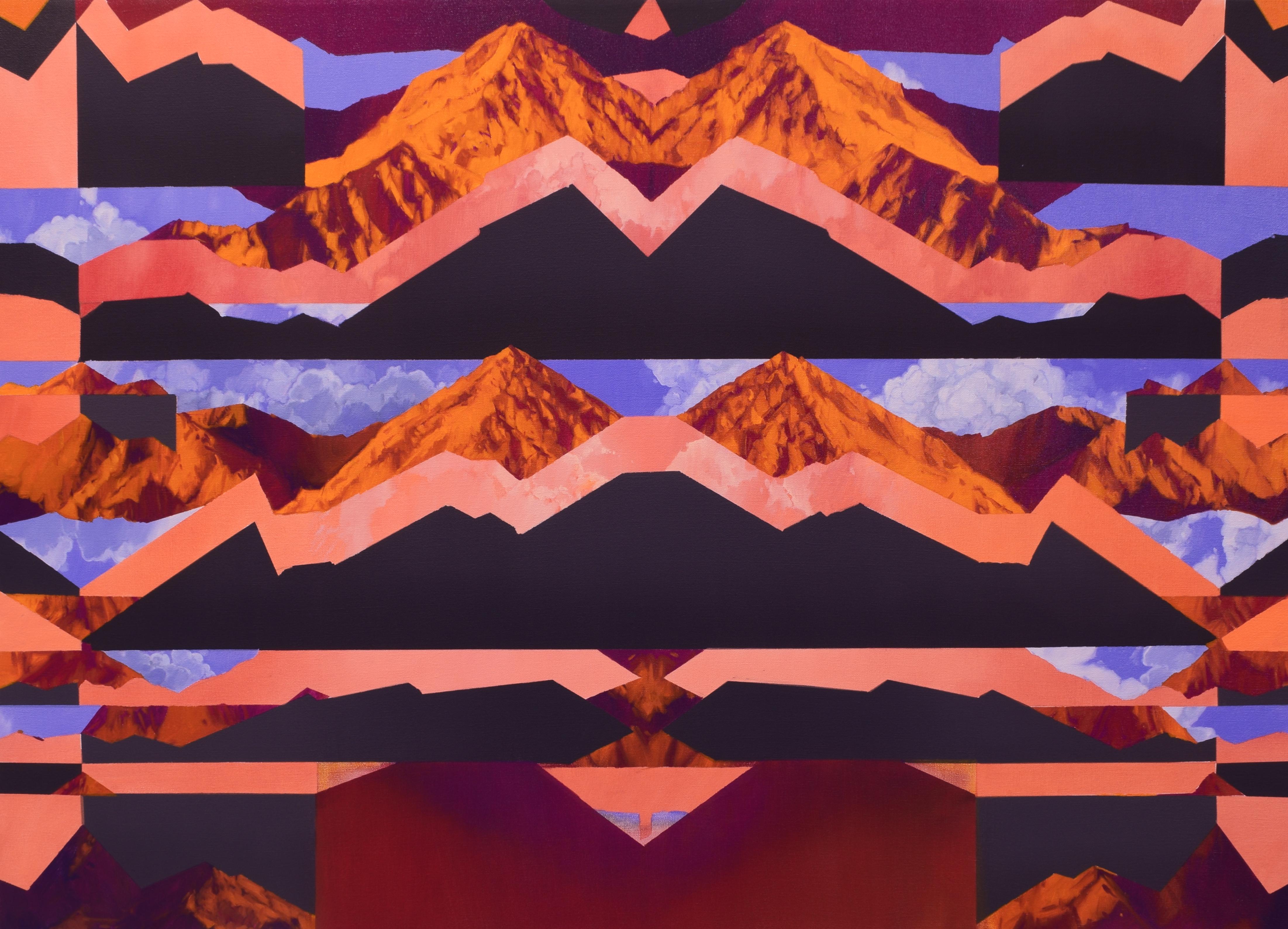 Landscape Painting di Beau Carey - Dall'ombra Up & Up