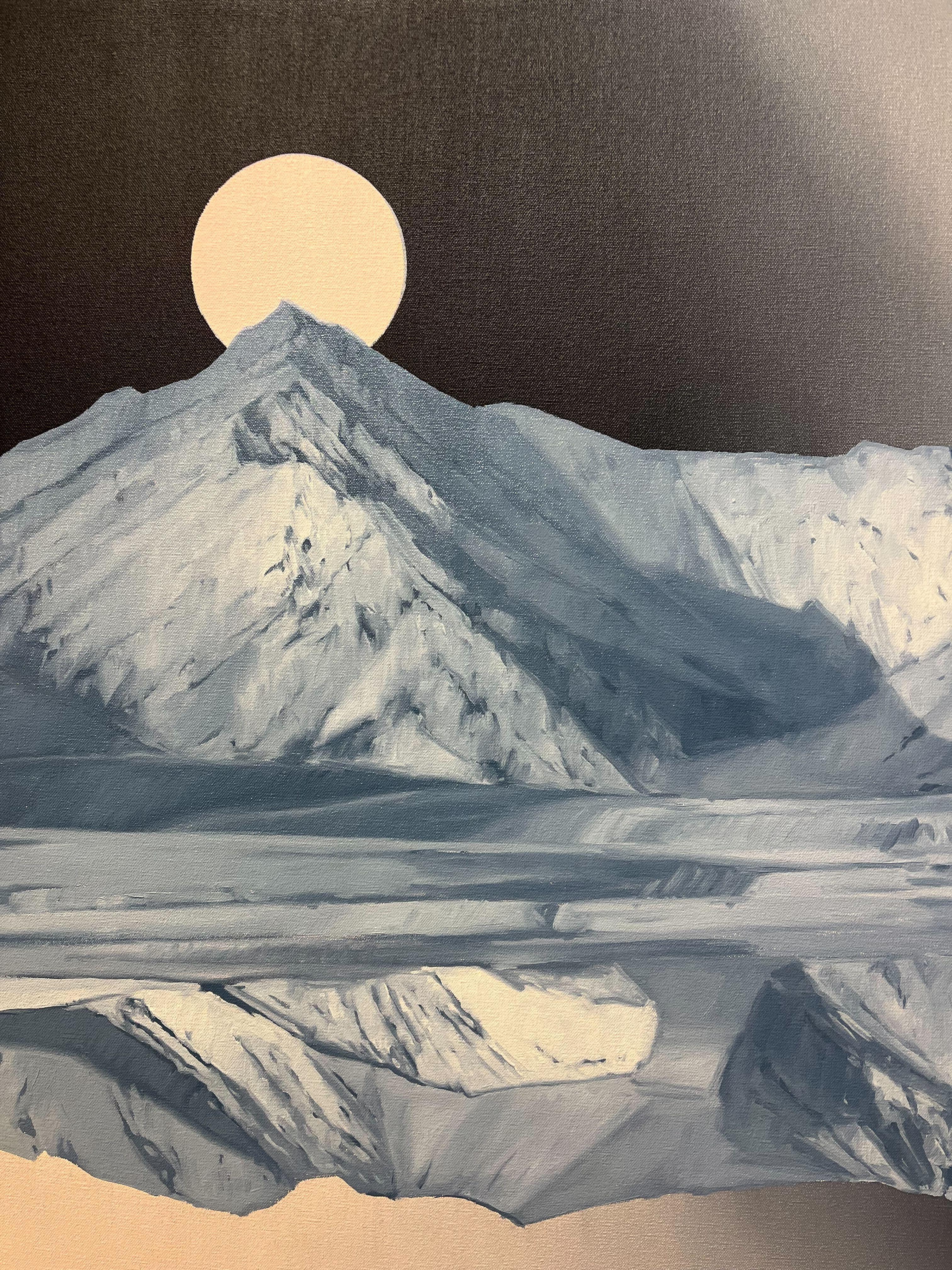 Sorgere e tramontare, Sorgere e tramontare - Painting di Beau Carey