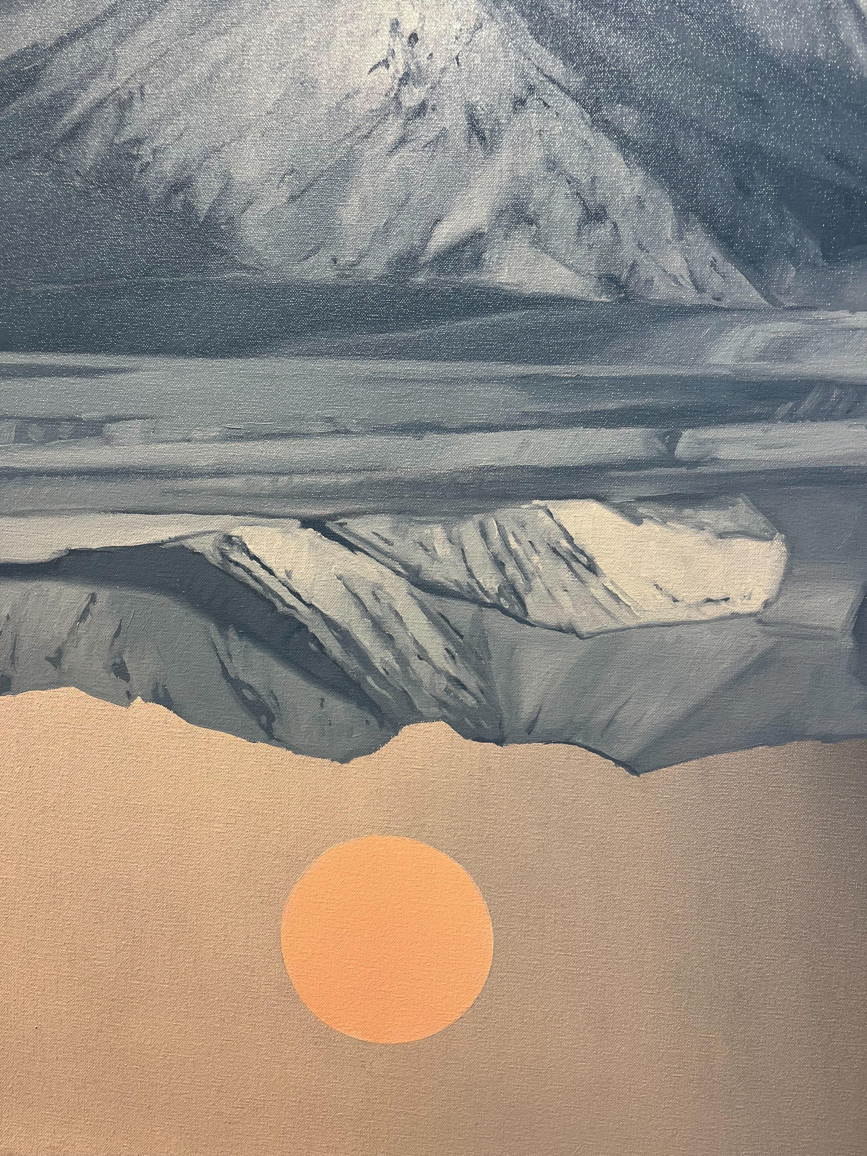 Sorgere e tramontare, Sorgere e tramontare - Painting Contemporaneo di Beau Carey