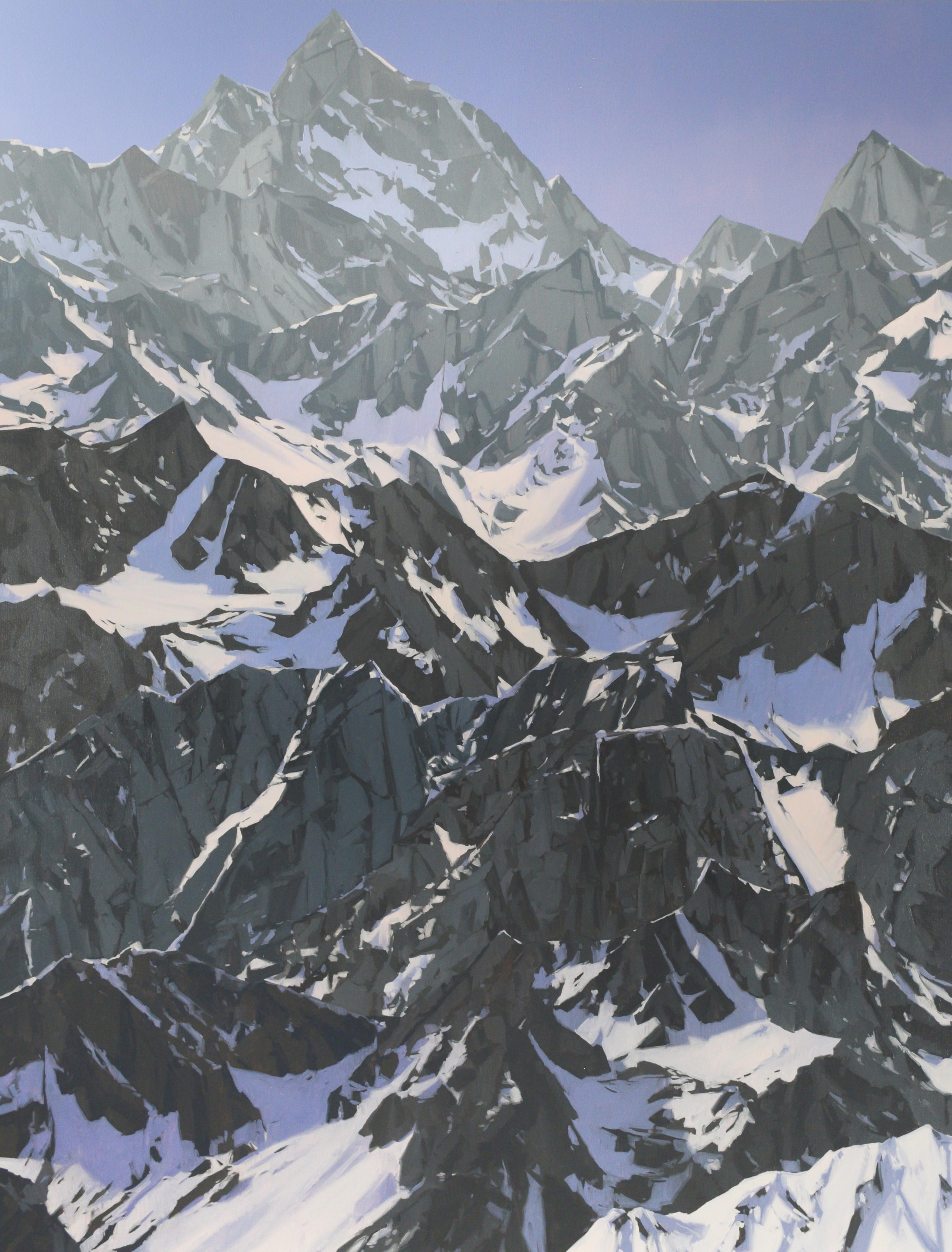 Landscape Painting di Beau Carey - Le cascate