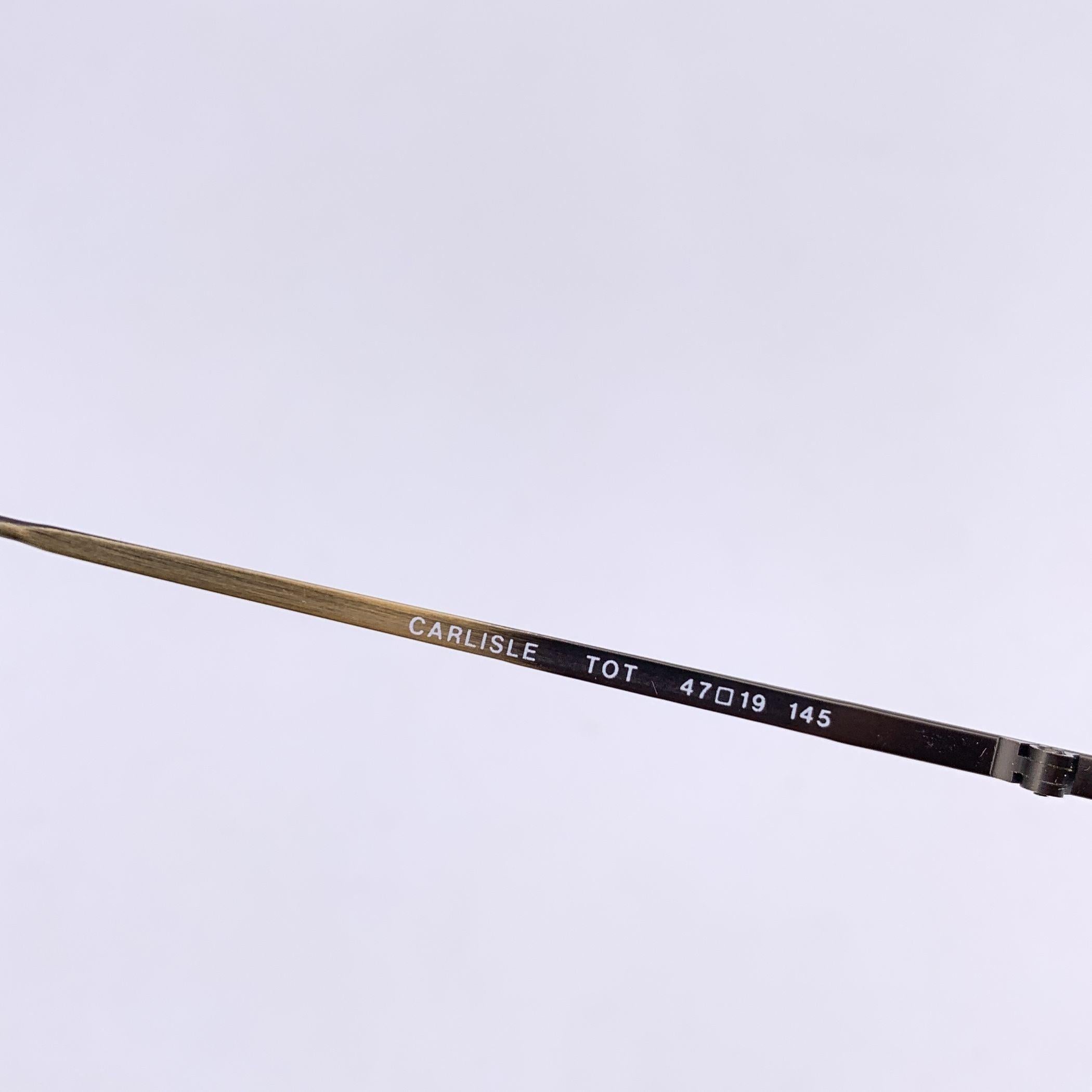 Lunettes de soleil ovales vintage Beau Monde Carlisle 47/19 145 mm Unisexe en vente