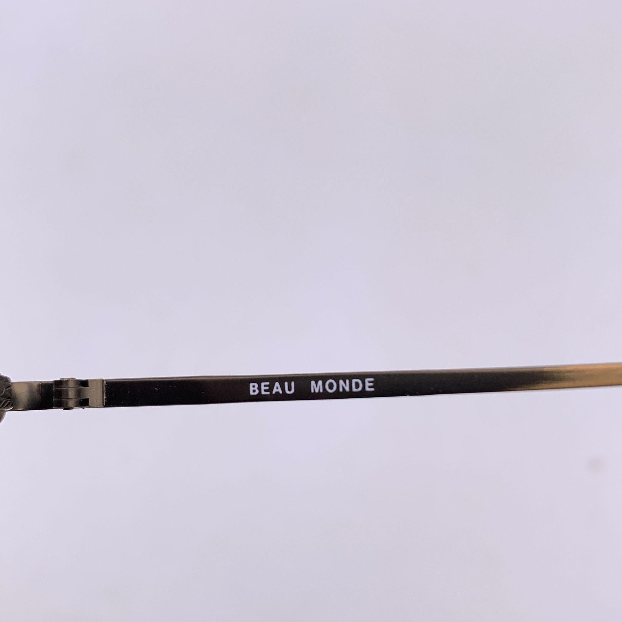 Lunettes de soleil rondes Beau Monde Vintage Carlisle M10 47/19 145 mm Unisexe en vente