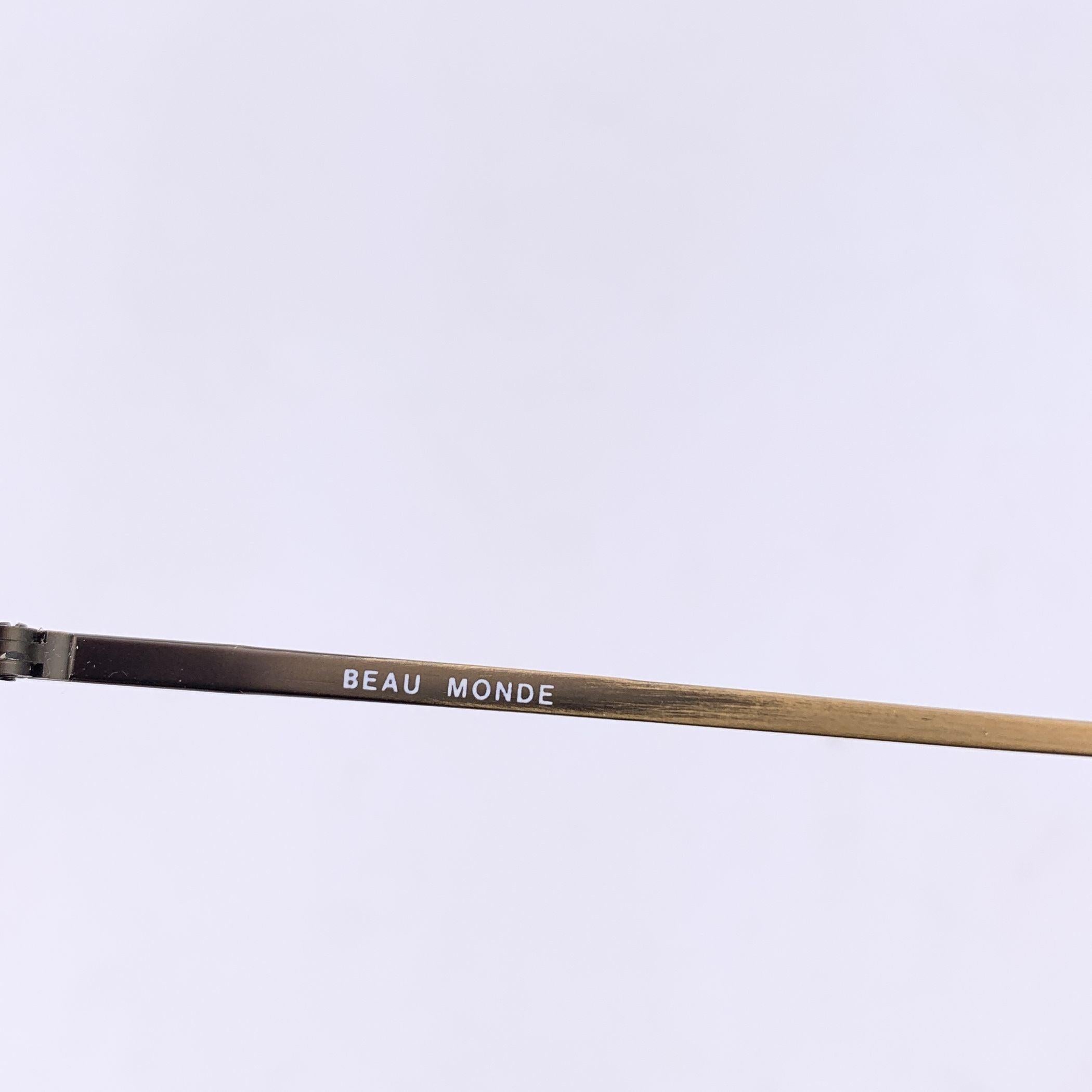 Bleu Beau Monde Vintage Lunettes de soleil rondes Carlisle TOT 47/19 145 mm en vente