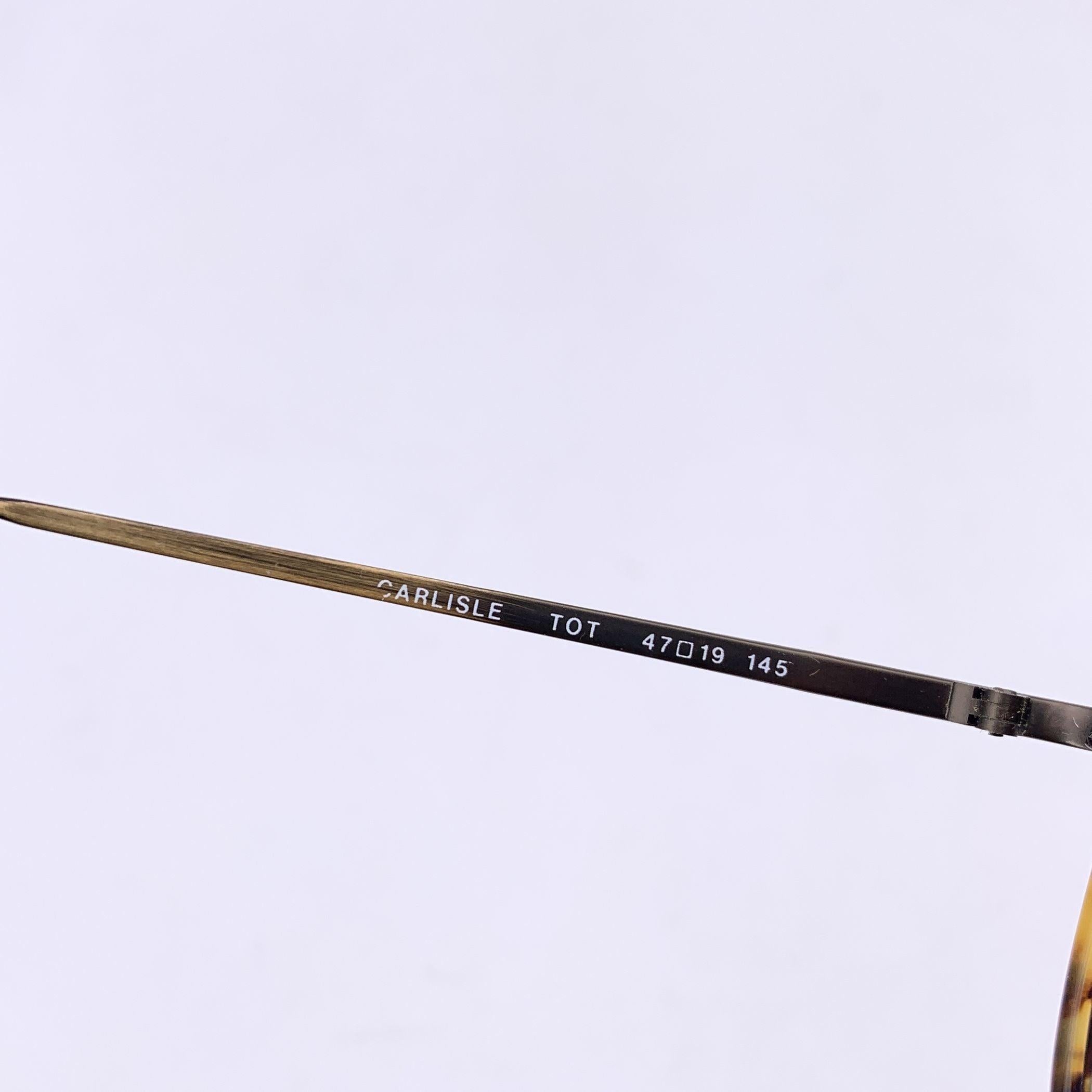 Beau Monde Vintage Lunettes de soleil rondes Carlisle TOT 47/19 145 mm Excellent état - En vente à Rome, Rome