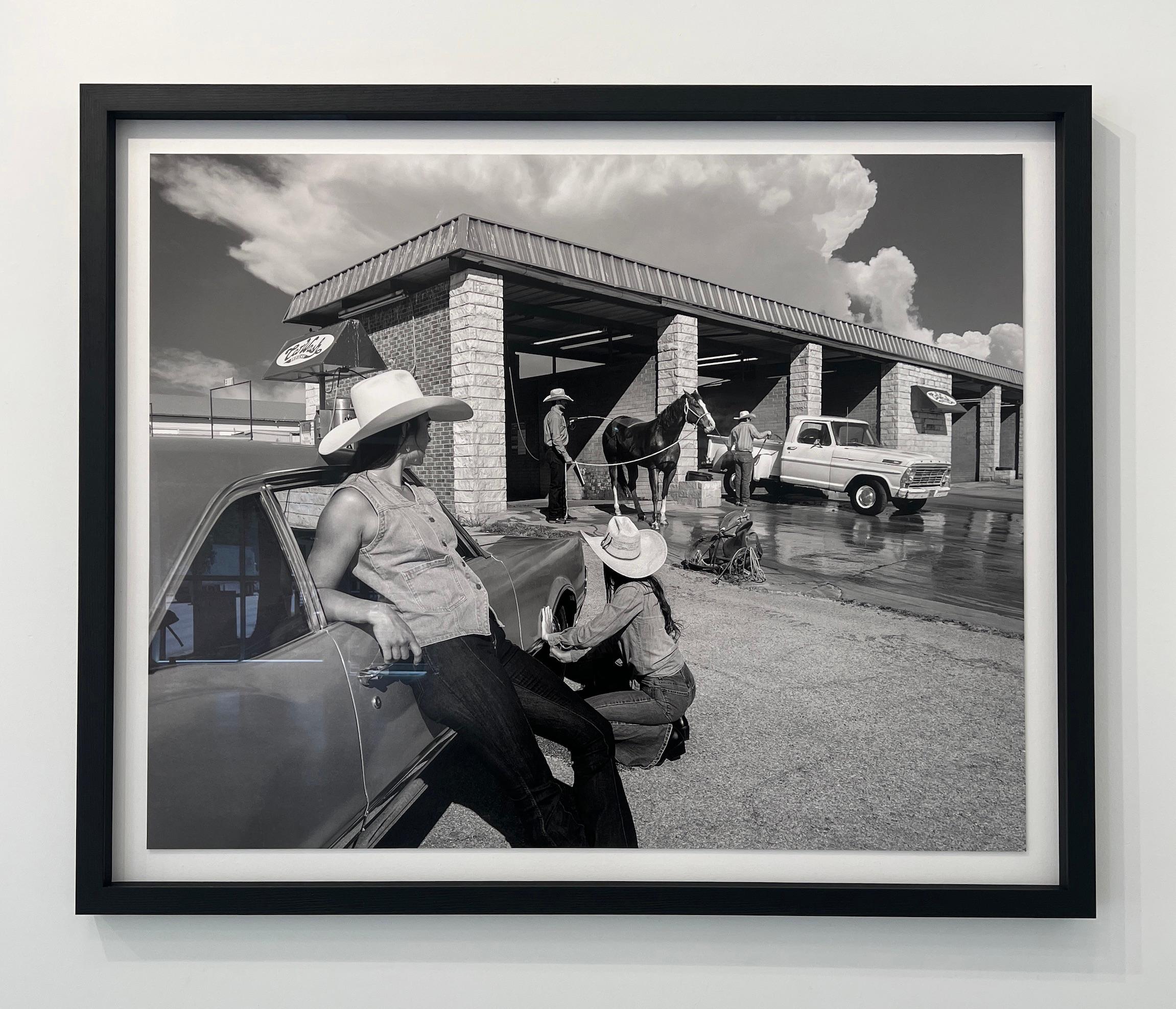 Beau Simmons Black and White Photograph - Carwash '78