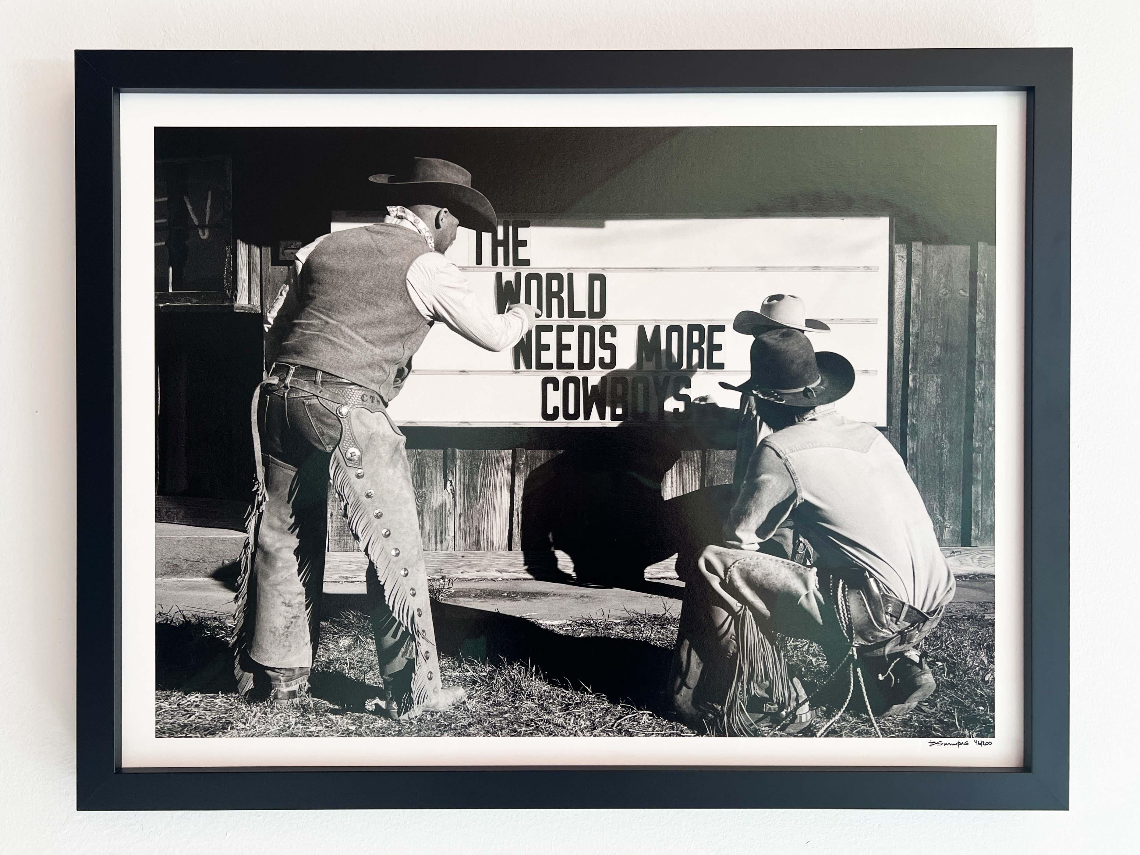 The World Needs More Cowboys, Special Edition - Contemporary Photograph by Beau Simmons