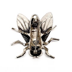 Beau Sterling Silver Large Fly Pin