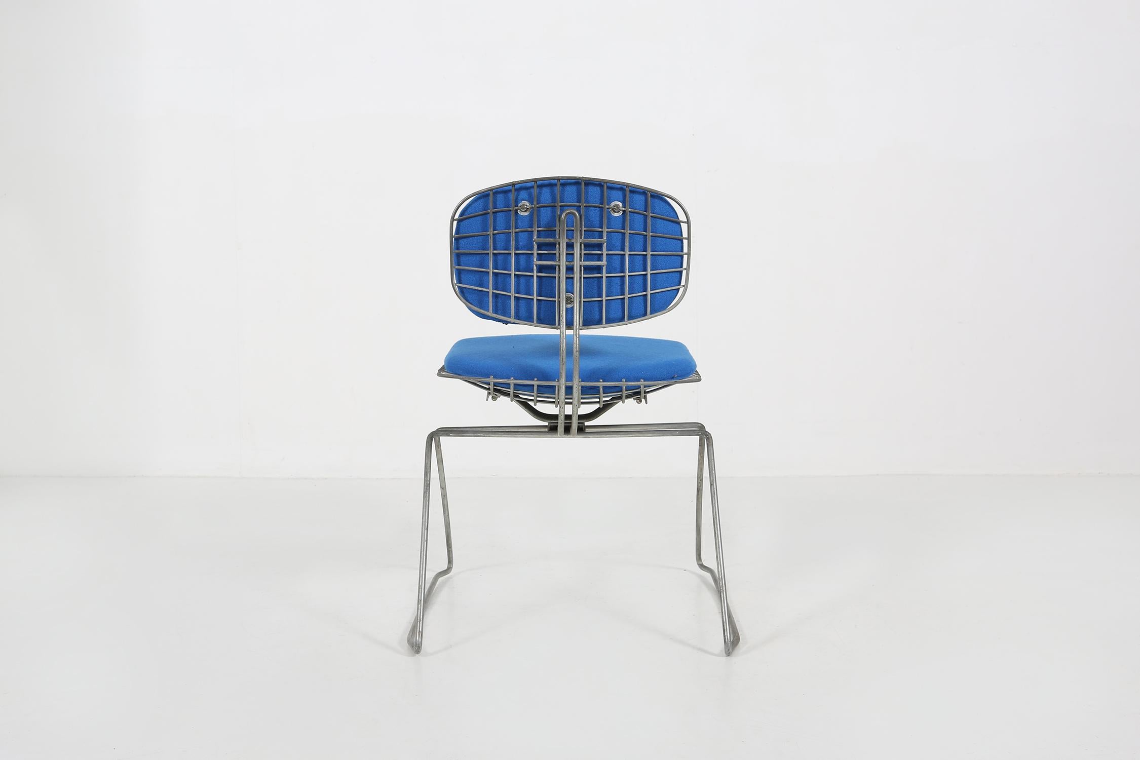 Metal Beaubourg Chair by Michel Cadestin for Centre Pompidou