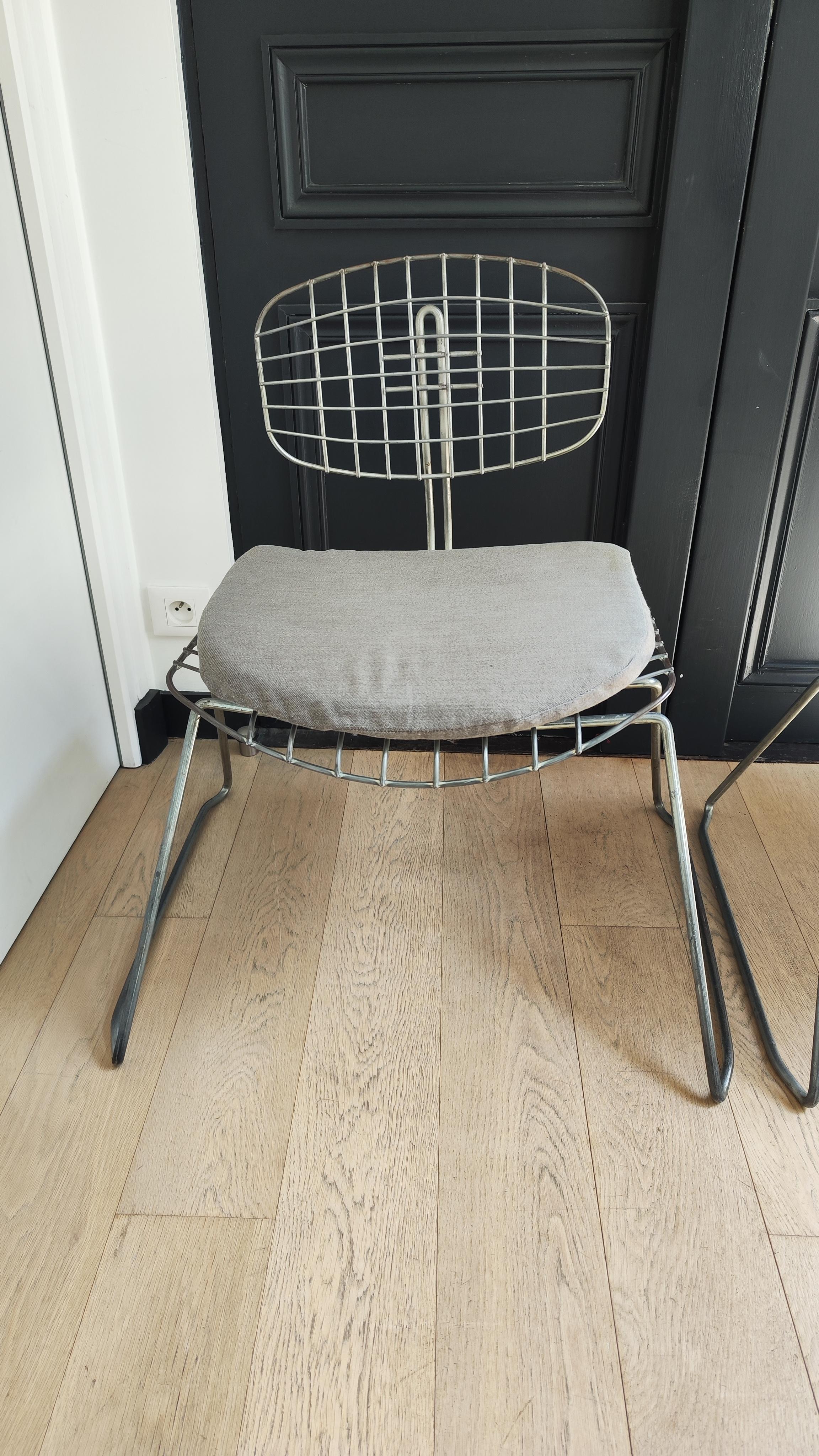 Beaubourg Chair in Steel and Fabric by Michel Cadestin and Georges Laurent For Sale 15