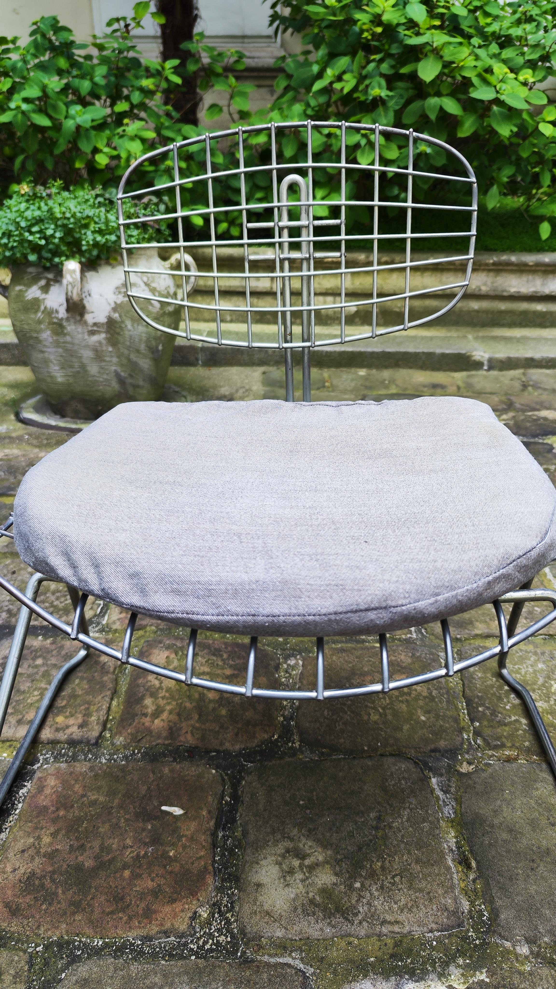 Beaubourg Chair in Steel and Fabric by Michel Cadestin and Georges Laurent For Sale 4