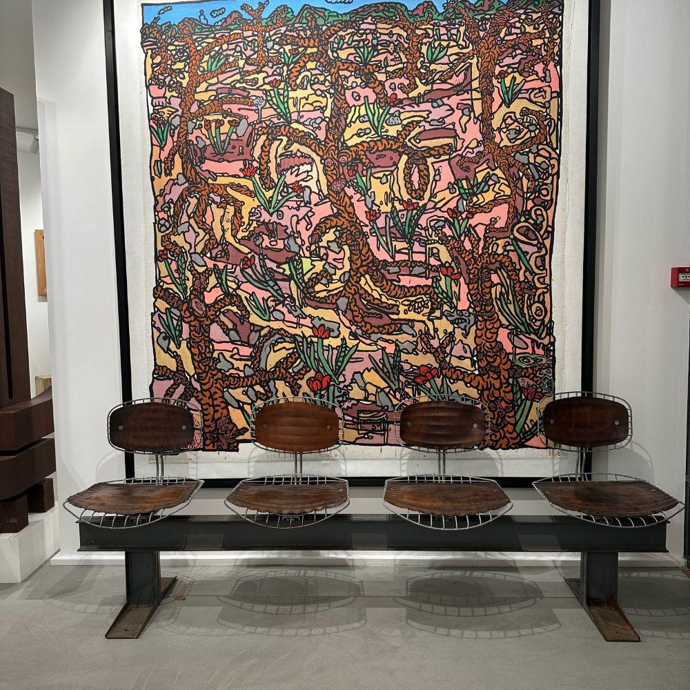 Beaubourg Trellis seating from the Centre Georges Pompidou siglo XX en venta