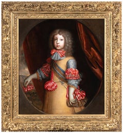 Antique Portrait of Louis de France, Grand Dauphin, 17th century French School c. 1670
