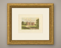 Beaudesert, Staffordshire, Antique Morris Woodblock Print, circa 1870