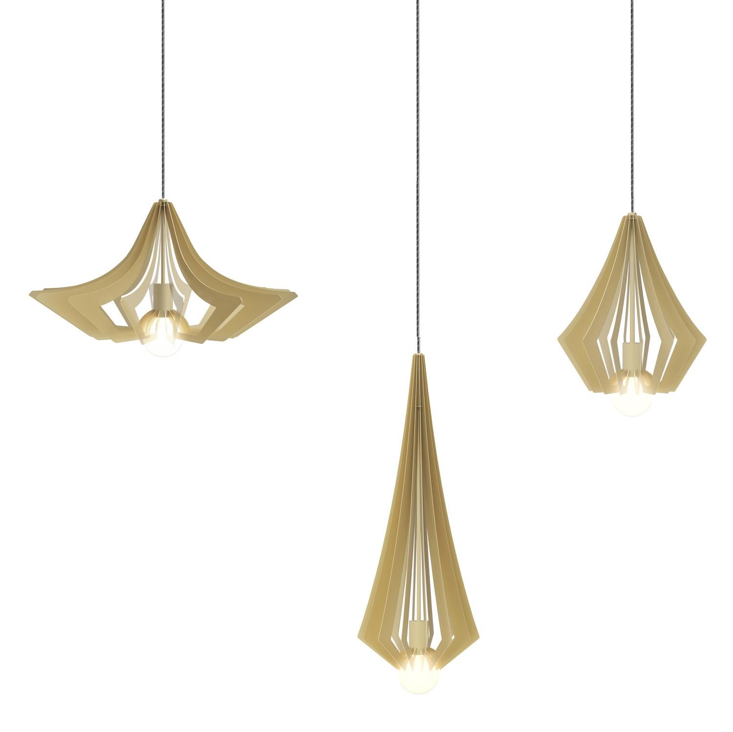 Lampada a sospensione Beaudine III Silver di JSPR in vendita 3
