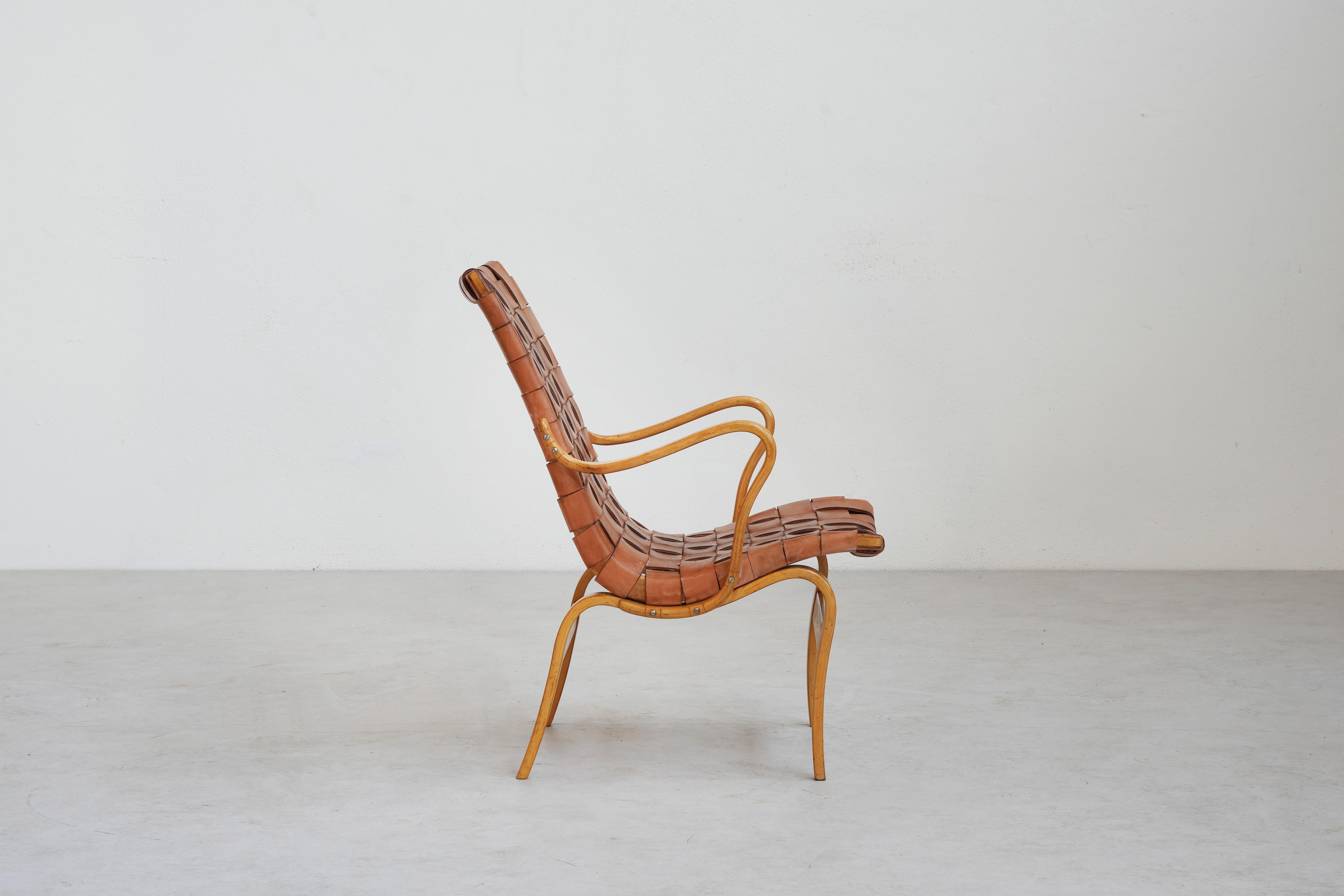 Beaufitul Lounge Chair Mod. Eva by Bruno Mathsson, 1960ies Sweden In Good Condition For Sale In Berlin, DE