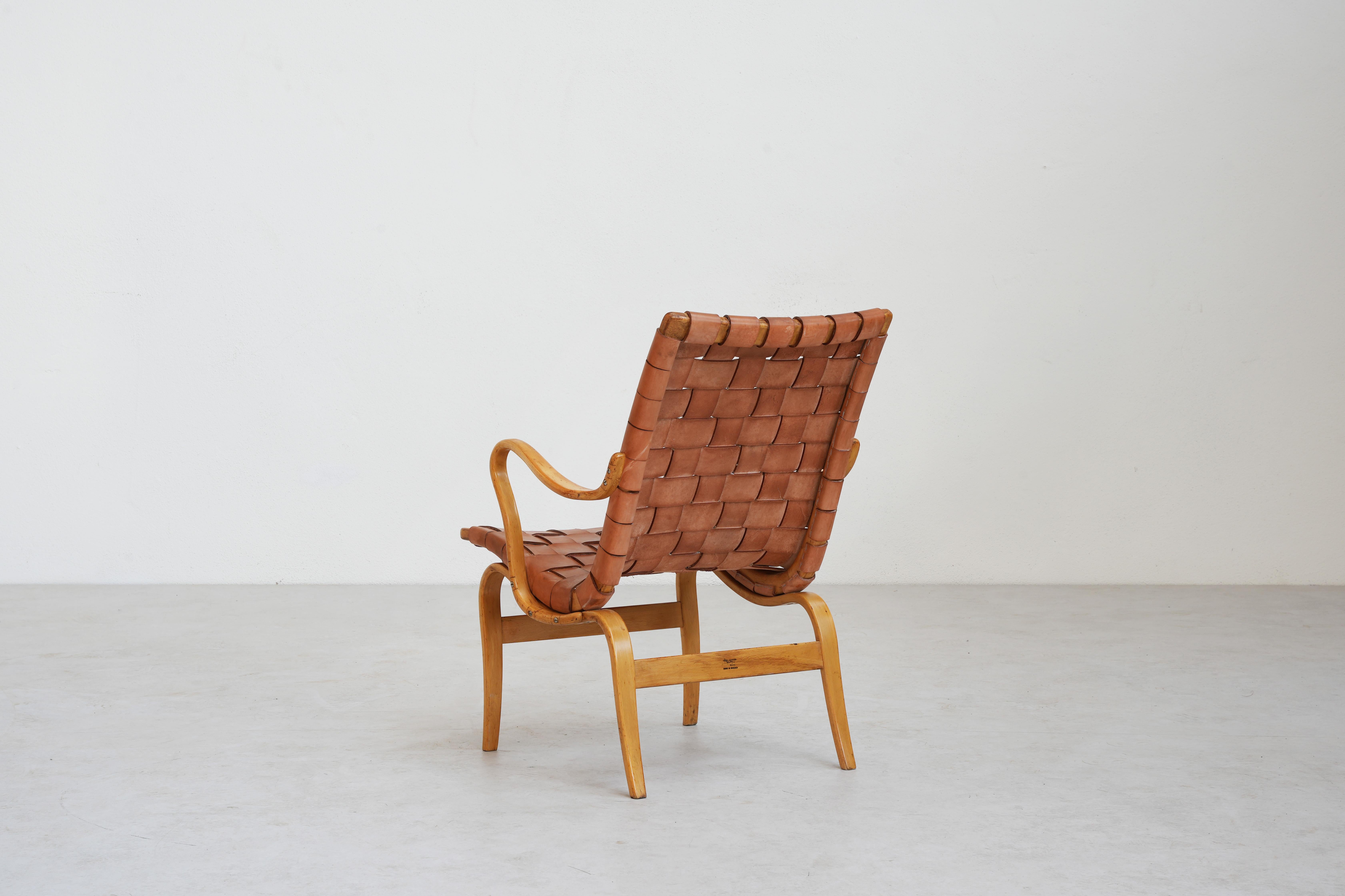 20th Century Beaufitul Lounge Chair Mod. Eva by Bruno Mathsson, 1960ies Sweden For Sale