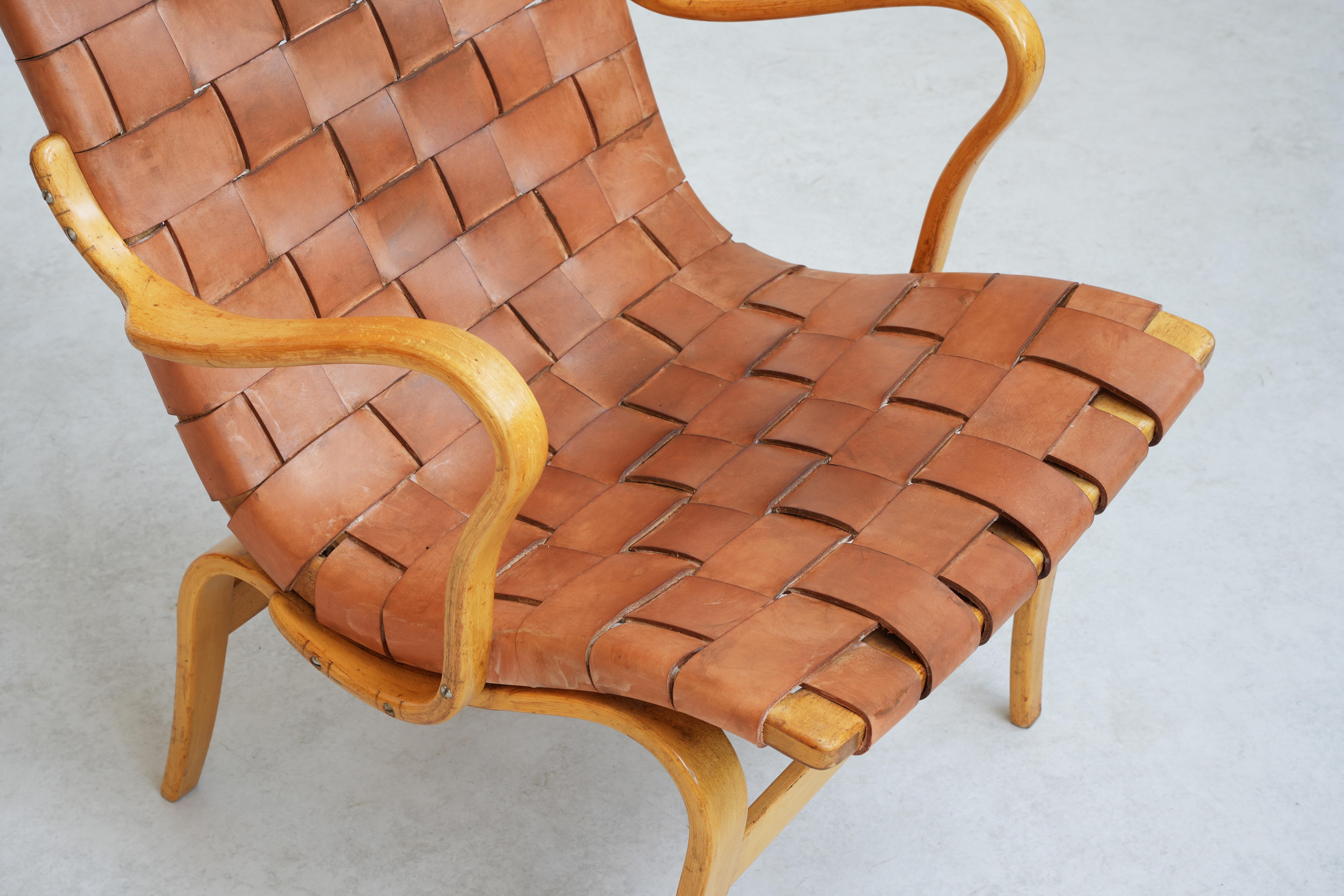 Beaufitul Lounge Chair Mod. Eva by Bruno Mathsson, 1960ies Sweden For Sale 1