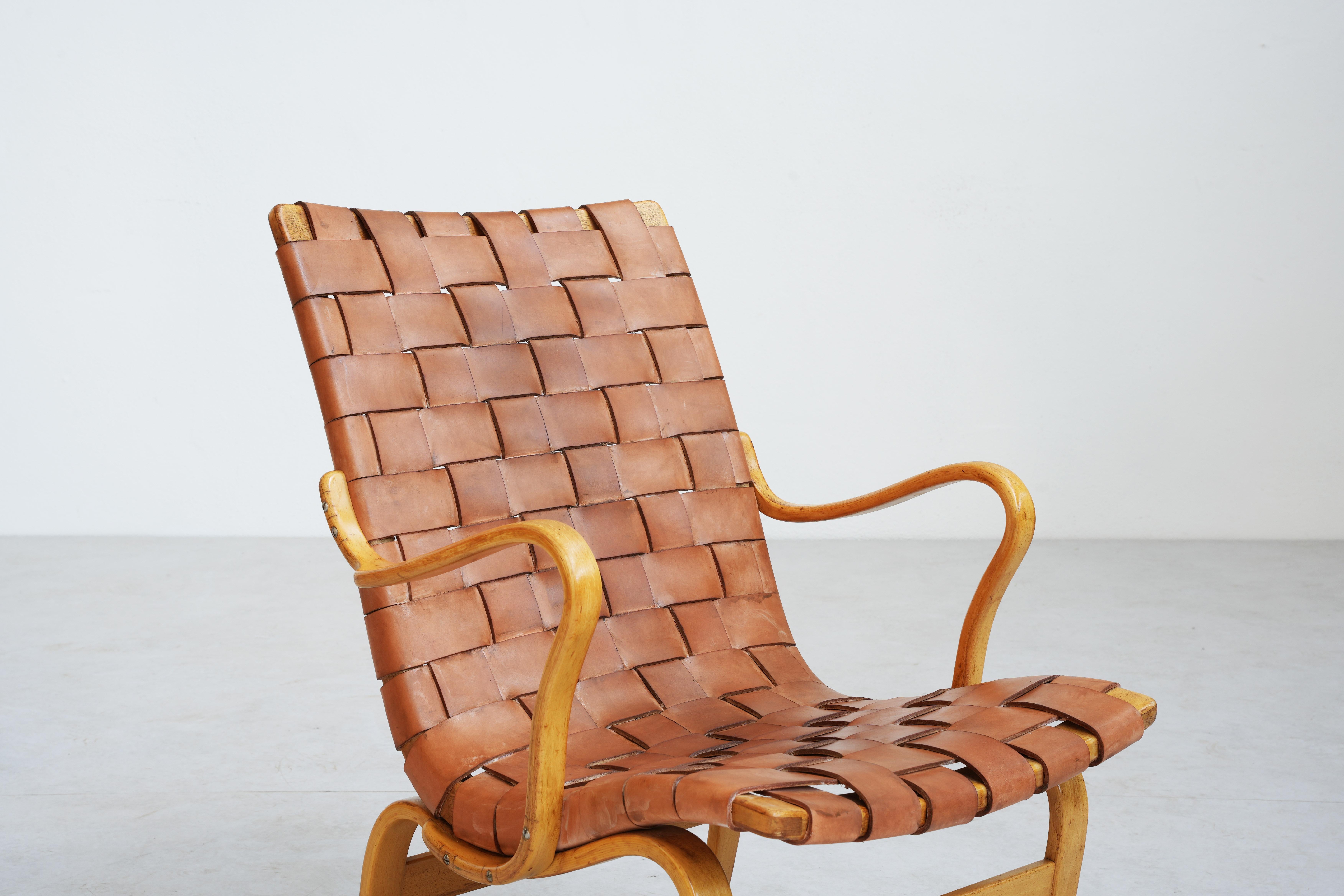 Beaufitul Lounge Chair Mod. Eva by Bruno Mathsson, 1960ies Sweden For Sale 2
