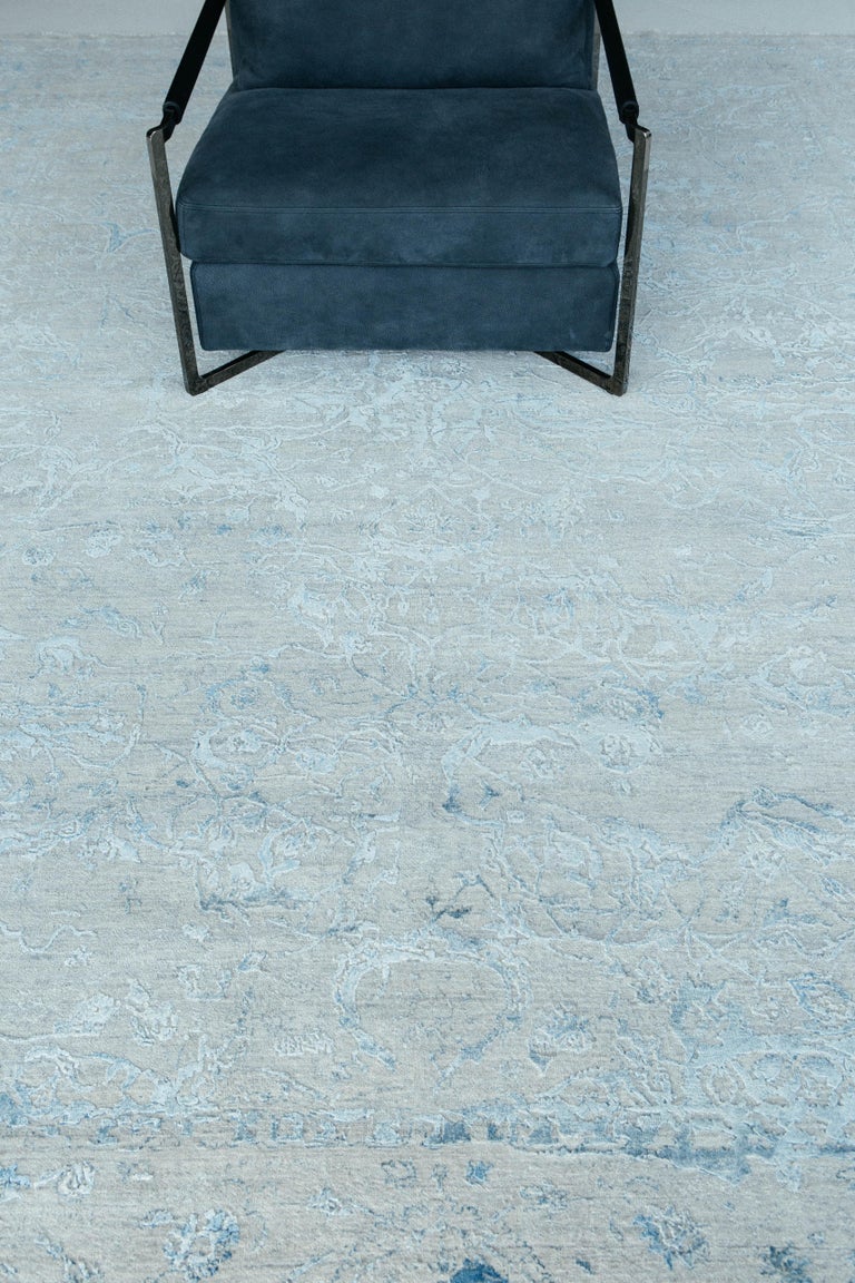 Beaufort Rug Transitional Design Allure Embossed Wool and Silk For Sale ...