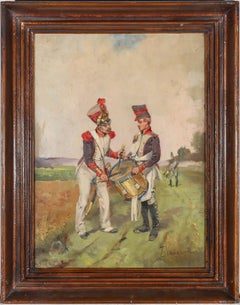 Antique Beaugard (f.1822-1828) - Framed French School Early 20th Century Oil, Drumming