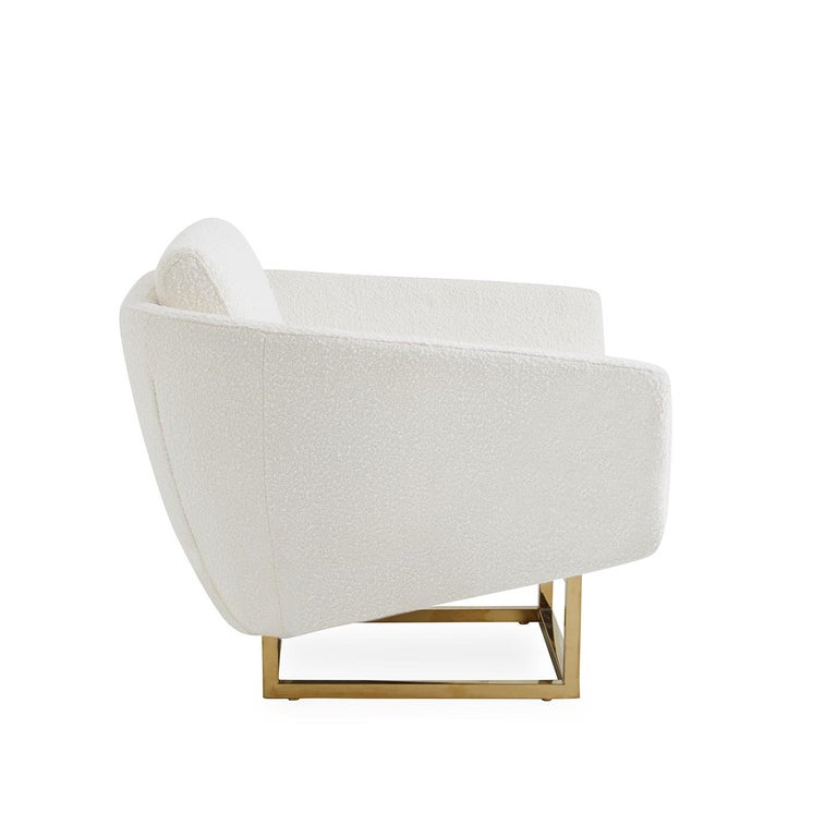 Scandinavian Modern Beaumont Bouclé Lounge Chair