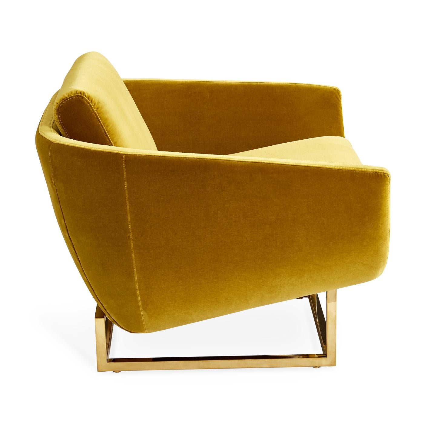 Contemporary Beaumont Velvet Lounge Chair