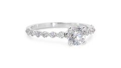 Beautiful 0.24ct Round Brilliant Diamond Ring in 18K White Gold