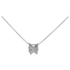 Beautiful 0.26ct Diamonds Pendant in 18K White Gold - (Chain not Included)