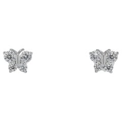 Beautiful 0.60ct Natural Diamonds Stud Earrings in 18K White Gold