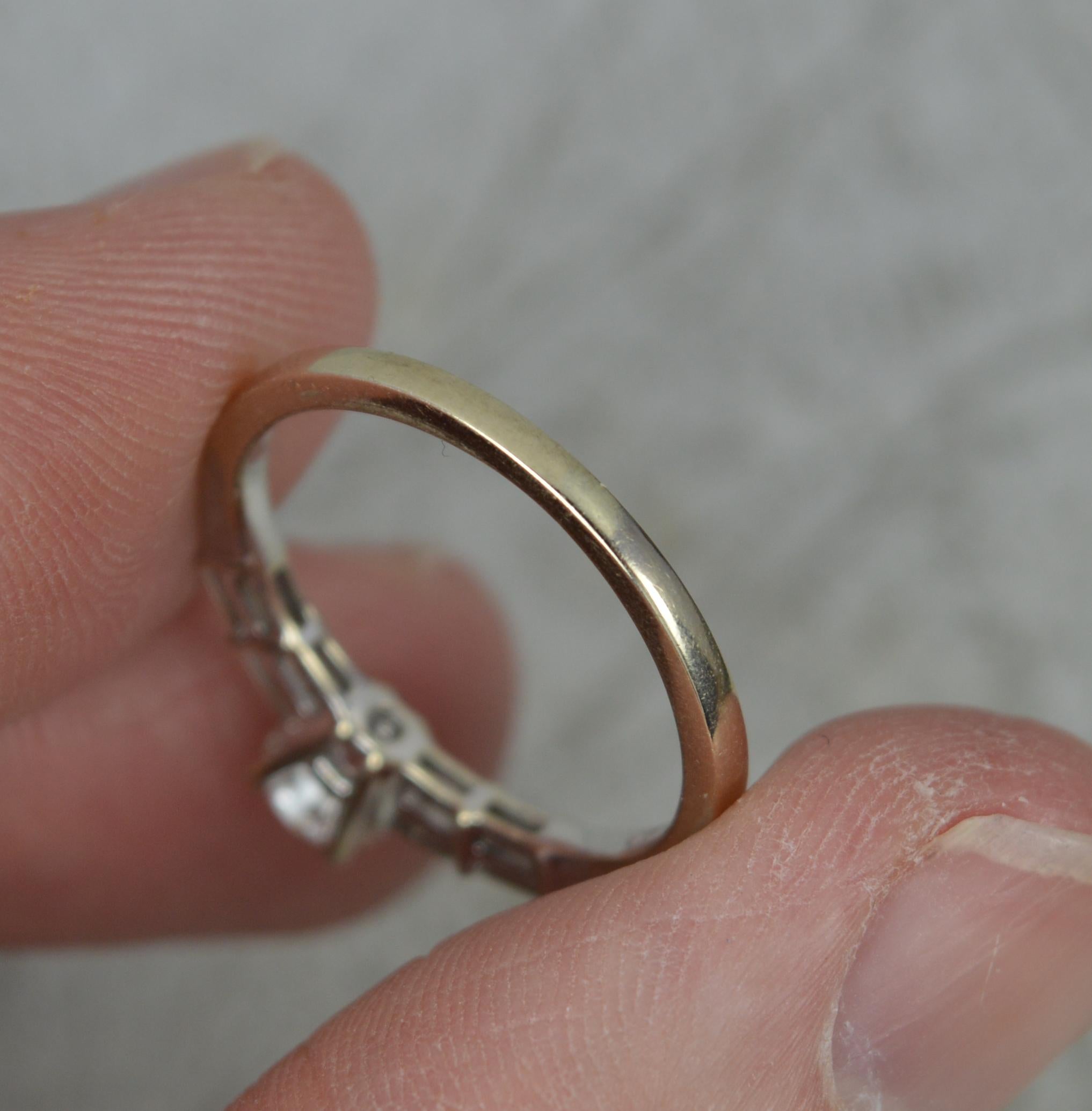 Beautiful 0.65 Carat Diamond and 18 Carat White Gold Engagement Ring 2