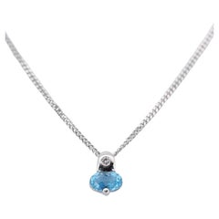 Beautiful 1 ct. Oval Topaz Necklace
