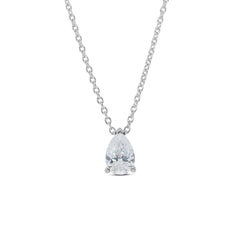 Beautiful 1.05ct Double Excellent Ideal Cut Diamond Solitaire Necklace