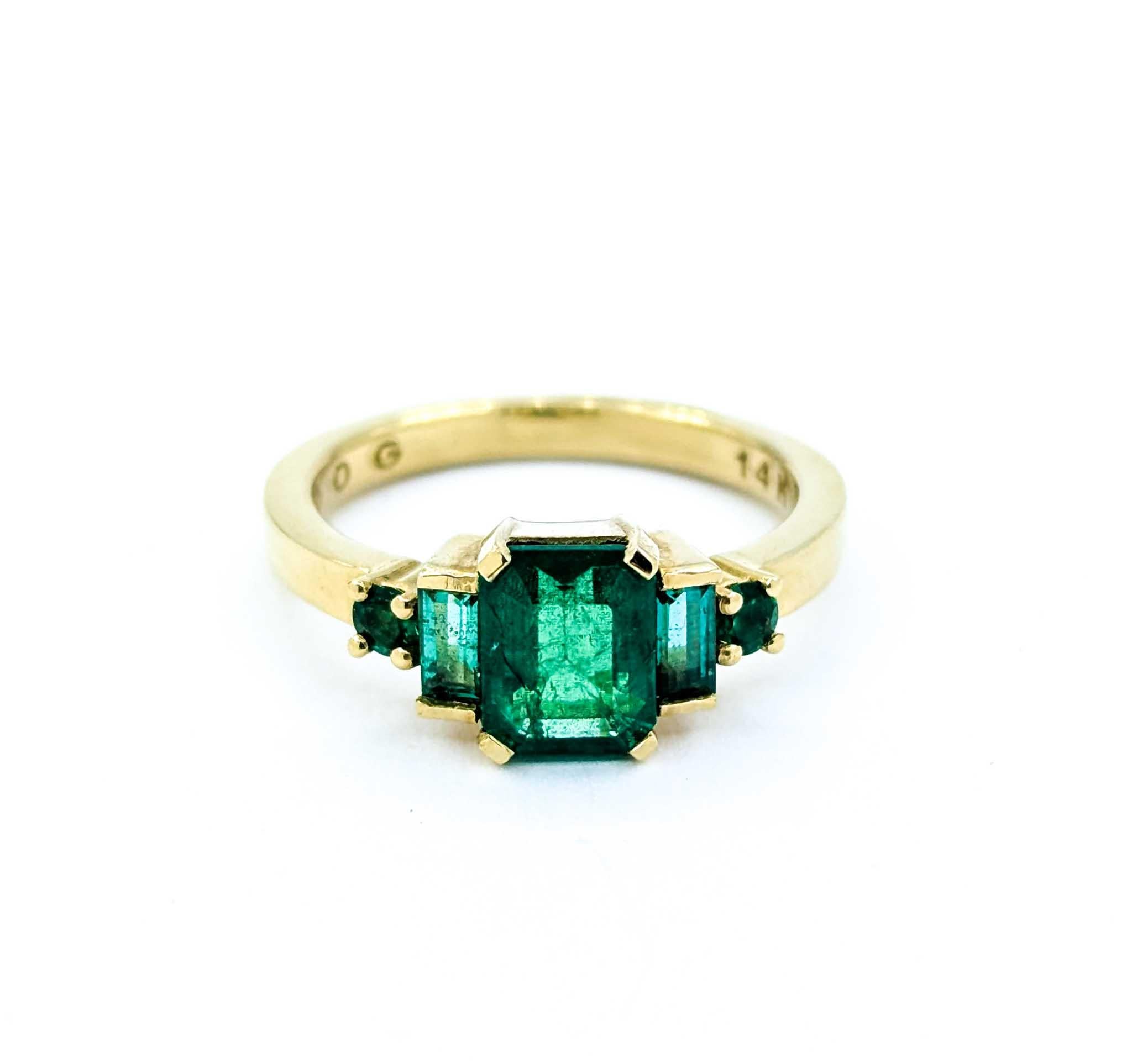Schöner 1,35ctw Smaragd Ring in 14K Gold von SKYDOG im Angebot 6